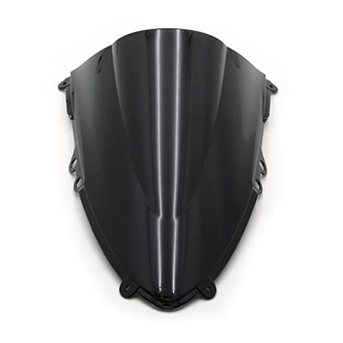 HTTMT- Black Double Bubble Windscreen Windshield For 2012-2014 DUCAT 899/1199 [P/N: CFP-2310-3-CL] - color: Black