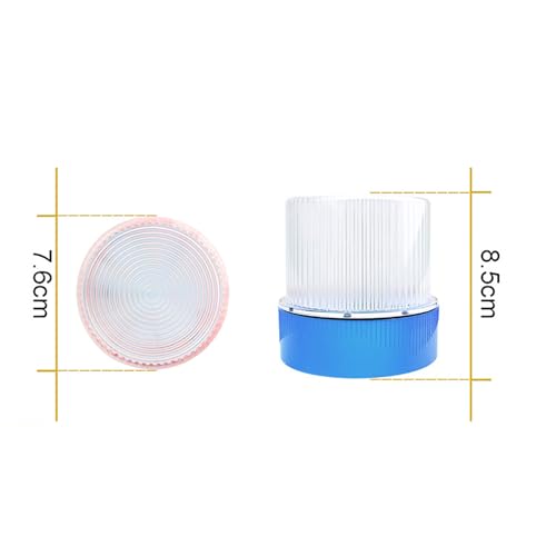 Marhynchus Traffic Emergency Light, Portable LED Strobe Beacon with Magnetized Roof Mount and Hook IP67 Water Proof for Car Motorcycle Truck Roadside Emergencies (Blue White) - color: Blue White