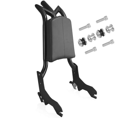 Custom 26”Tall Adjustable Sissy Bar Docking for Harley Davidson 2018-2025 Low Rider Models Lowrider ST FXLR FXRST FXLRS FXLRST Sport Glide FLSB Dyna Gloss Black (26”) - size: 26”