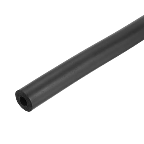 uxcell Foam Tubing for Handle Grip Support, Pipe Insulation Outside Pipe Lagging, 12mm(1/2") ID 26mm(1") OD 1m Black - color: Black, size: 12mm x 26mm