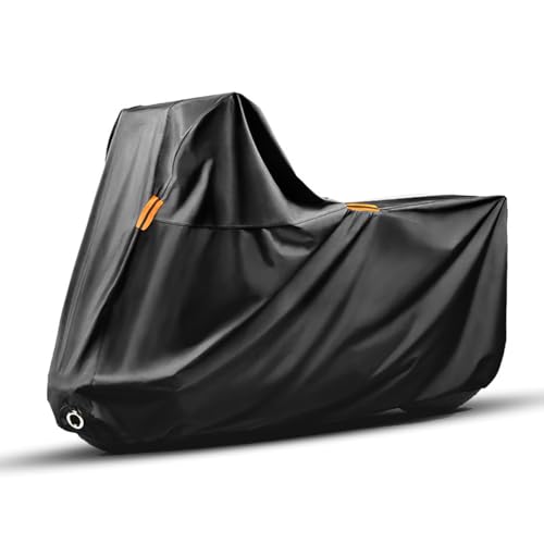Motorcycle Cover for Piaggio MP3 250 2007–2010, 420D Water Resistant Outdoor Motorbike Cover, Heavy Duty Motorbike Cover Moped Cover with Lock Holes & Windproof Buckles
