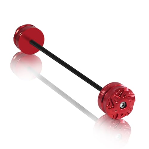 CNC Motorcycle Rear Wheel Fork Axle Slider Crash Protector For Ninja650 Z650 Z900 R7 R1 R6 MT09 MT-07 XSR900 CRF1100L CBR650R CBR1000RR GSXR 600 750 GSX-S1000 RSV4 G310R G310GS and Other Models - color: Red, size: Rear