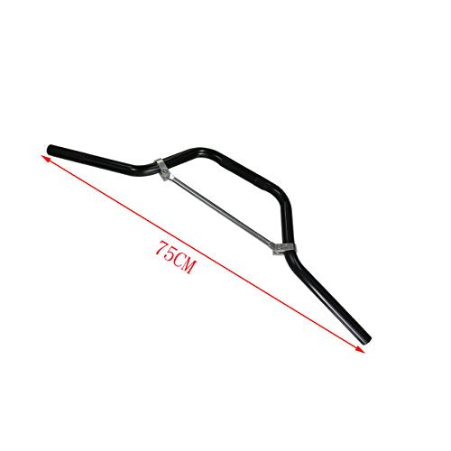JRL 7/8" Pitbike Handlebars For Motorcycle ATV Mini bike Pit Dirt Bike Mid-Rise Handle Bars Offroad Black - color: Black