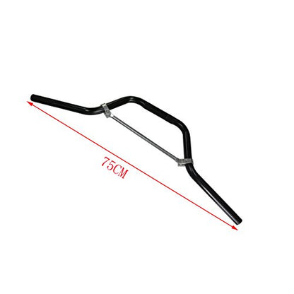 JRL 7/8" Pitbike Handlebars For Motorcycle ATV Mini bike Pit Dirt Bike Mid-Rise Handle Bars Offroad Black - color: Black