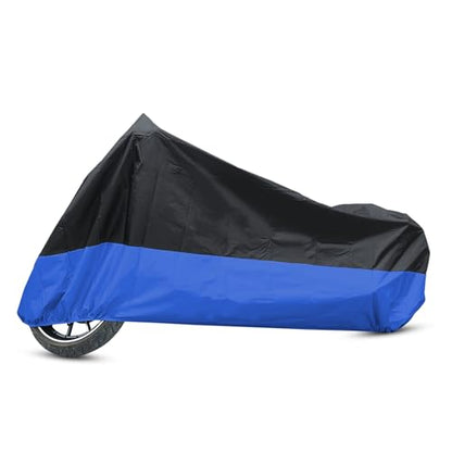 L 190T Rain Dust Protector Black Blue Scooter Motorcycle Cover 86 Inches for Honda Replacement