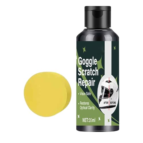 Scratch Repair , Helmet Lens Cleaner Compound, Optical Restoration Wax for Motorcycle Visor Goggles Hard Hat Shine Enhancement Anti Scratch Care Detailing Kit Use