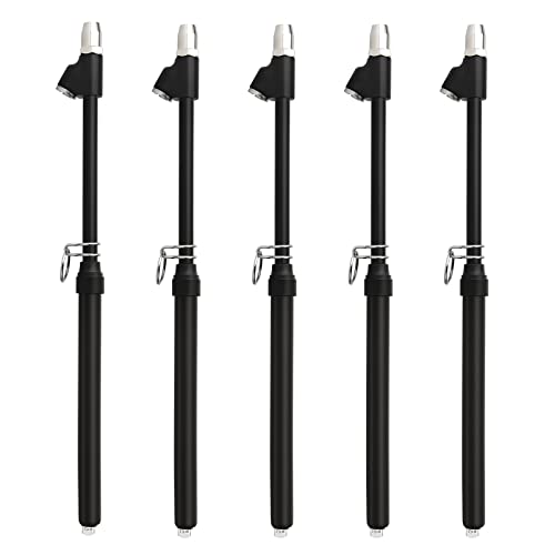 MEANLIN MEASURE Black Double Straight Type Tire Pressure Gauge，Dual Head Air Pressure Gauge 5Pcs，Pressure Range 10-150 Psi(Suitable for Trucks, etc. - color: Black, size: 10-150Psi(5)