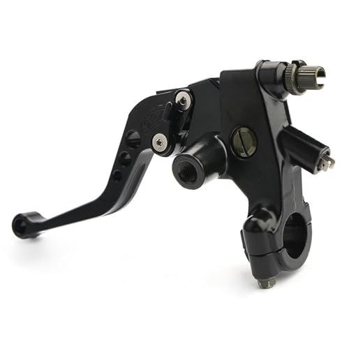 Universal Motorcycle Brake Lever 7/8" 22mm Handlebar CNC Hydraulic Master Cylinder Reservoir Clutch Pump Left & Right Set - color: Black
