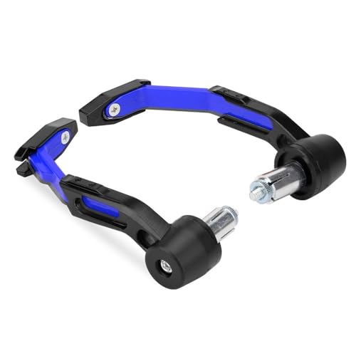 Brake Guard Adjustable Motorcycle Bar Guards 7/8 Inch 22mm Pole End Handlebar Brake Clutch Tie Rod Protector Aluminum Handguard - color: Blue