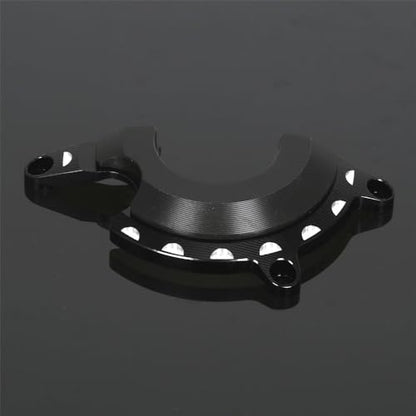 Monkey125 Left Right Engine Cover Protector Slider Compatible with Monkey 125 2022-2024 JB03 3D CNC Motorcycle Engine Crankcase Guard (Black) - color: Black