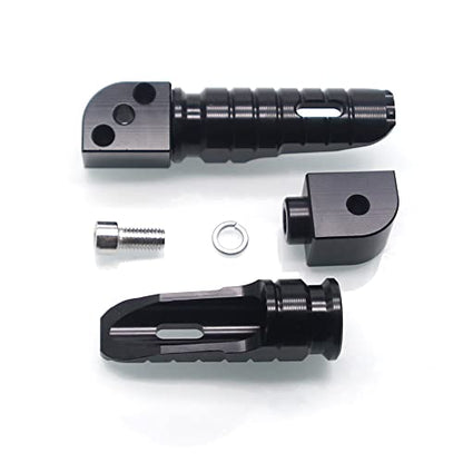 MZS Motorcycle Foot Pegs, Aluminum Passenger Footpeg Rear Footrest Rest Pedal Adjustbale Black Compatible with Z400 Z650 Z900 Z1000 Z1000SX ZX6R ZX10R ZX14R Concours EX 250 300 400 650 - size: Z400 Z650 Z900 Z1000 Z1000SX ZX6R ZX10R ZX14R