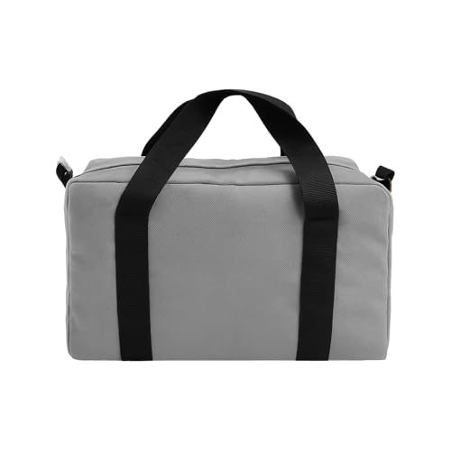 Small Tool Bag,Close Top Wide Mouth Tool Organizer Bag,Large Capacity Tool Bags for Men,Canvas Tool Storage Bag for Storage Handbag for Screwdrivers,Wrench,Pliers Hand Tools (Gray, 14 Inch) - color: Gray, size: 14 Inch