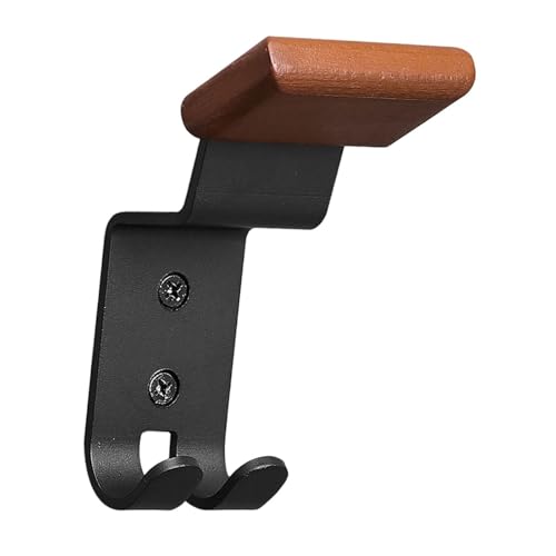 harayaa Helmet Holder Wall Mount Motorcycle Gear Rack Wooden Steel Organizer Heavy Duty Hanger Key Hook Display Suitable for Mudroom Locker Room Workshop, 7.5x5x15.5cm - size: 7.5x5x15.5cm