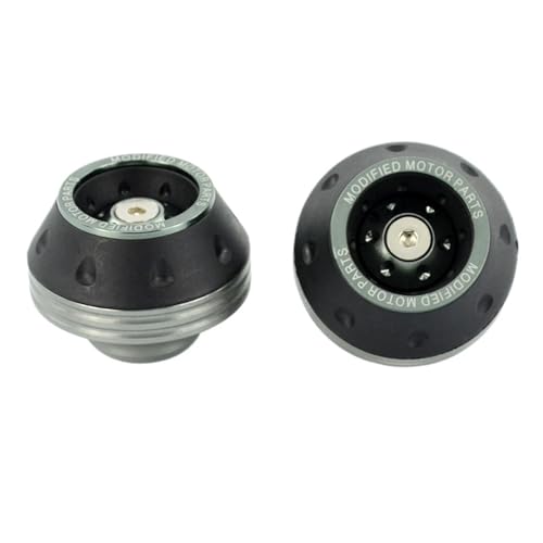 Universal Motorcycle Wheel Protection Crash Pad Motorbike Crash Protectors(2Pcs Titanium) - color: 2Pcs Titanium