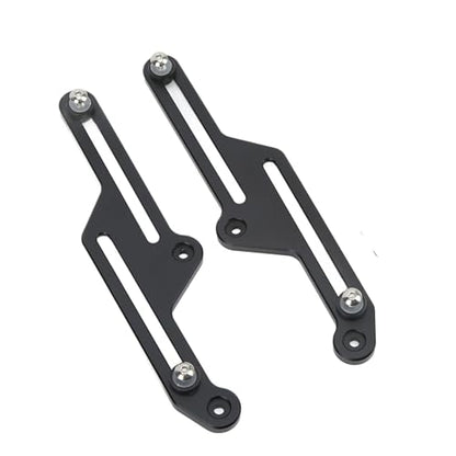 Aramox Windscreen Adjusters, Pair Motorcycle Adjustable Bracket Anodized Black Replacement for 700 XT700Z 2019?2021