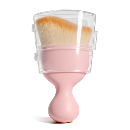 Car Detailing Brushes, Car Cleaning Brush, Auto Interior Soft Bristles Curved Cleaning Brush, Auto Detailing Dusting Tool Universal for Dashboard Air Conditioner Vent Computer (Pink Brown) - color: Pink Brown