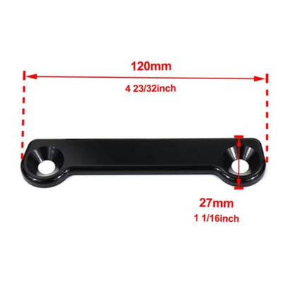 Rear Footpeg Block Off Plates, Passenger Foot Pegs Removal Delete Kits for Kawasaki Ninja ZX-6R / ZX636 2009-2025, ZX6R / ZX636 ABS 2019-2021, 2 PCS Footrest Hole Cover CNC Aluminum, Black