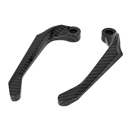 F FIERCE CYCLE 1 Pair Universal 22mm Brake Clutch Lever Protector Hand Guard for Motorcycle Black - color: Black