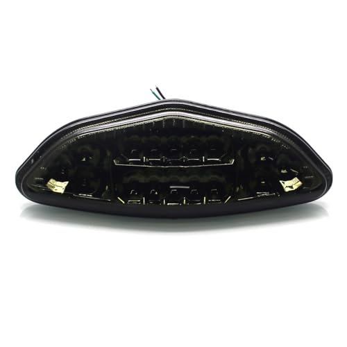 MZS Motorcycle Tail Light, LED Integrated Turn Signal Blinker Smoke Lens Compatible with DL650 Vstrom 650 2004-2011 / DL1000 Vstrom 1000 2002-2012 - size: Vstrom 650/Vstrom 1000