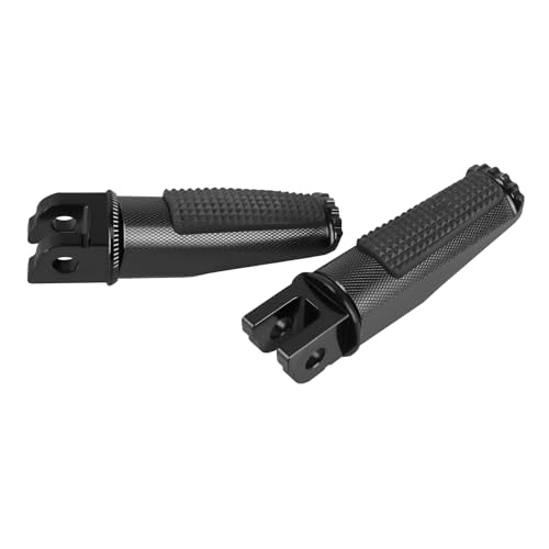 Motorcycle Footpegs Front Passenger Foot Pegs Replacement for Honda CB125R CB300R CB1000R CB650F CBF600 CBF100 CBR600F CBR250R CB650R CBR600 CBR100 CBR900 Foot Rests Pedal(black) - color: black