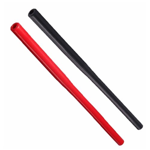 2pcs Universal Car and Motorcycles Spark Plug Socket, Reusable Rubber Tube, Portable Easy Installation Removal Tool - color: red+black