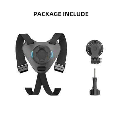 Magnetic Quick Release Motorcycle Dirt Bike Bicycle Strap Holder Clamp Mounts Compatible with Go Pro Hero 13,12,11,10, 9, 8, 7,DJI Osmo Action 2,3,4,5 pro,AKASO and Most Action Cameras - color: Adjustable Version