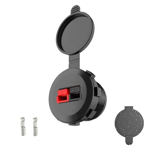 Anderson Power Pole Connector with a Weather Tight Cover, Waterproof Quick Connect Wire Connectors 45 Amp PP15 to 45, Power Pole Cover for Smart Battery Box, Marine Boat, Motorcycle, Truck RV - style: PP15-30-45