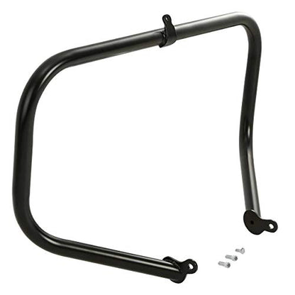 TCMT Highway Engine Guard Crash Bar Lower Vented Leg Fairing with 6.5" Speakers Fit For Harley Touring 2014-2024 Road King Road Glide Street Glide Electra Glide - color: Black Crash Bar, Standard Leg, size: Style B Lower Vented Leg