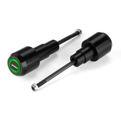 Motorcycle Frame Sliders Crash Bar Protector Compatible with K.awasaki Ninja 650 2017-2024 2025 2026 | No Cut Kits Engine Fairing Guard Falling Protection Ninja650 EX650 Accessories (Green) - color: green