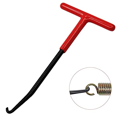 Motorcycle Exhaust Spring Hook, T Shaped Handle Exhaust Pipe Spring Puller Installer Hooks Tool with Rubber Coating for Motorcycle Vehicle Springs Removal, Installation, Adjustment (1pcs) - color: 1 Pcs -Red