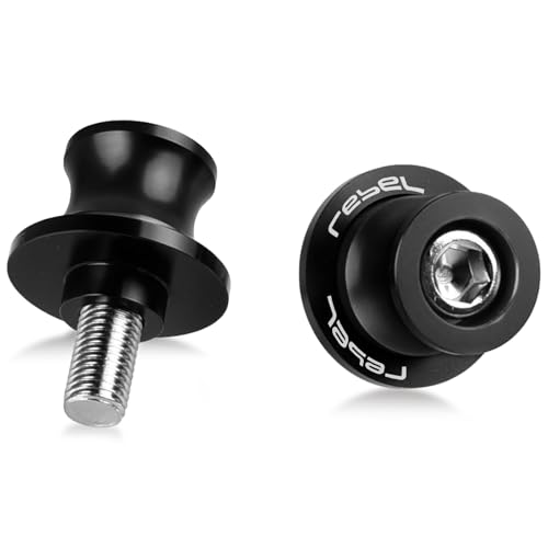 M8 Rebel 250/300/500 Swingarm Spools Slider Motorcycle Accessories Stand Screw Compatible With Rebel CMX 250 CMX 300 CMX 500 2017-2021(Black)
