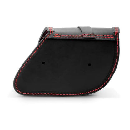 Leather Swingarm Bag Compatible with all 2015-2024 Scout and Scout Bobber, 2025-2026 Scout 101, 2025-2026 Scout Classic, 2025-2026 Sport scout, 2025-2026 Super Scout (Red stitches) - color: Red stitches