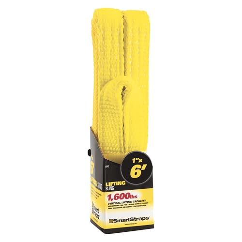 SMARTSTRAPS - 842 SmartStraps Webbing Sling - 1x6 Nylon Webbing Sling 1 Ply 1,600 lbs - size: 1' x 6" 1600lb 2 Ply