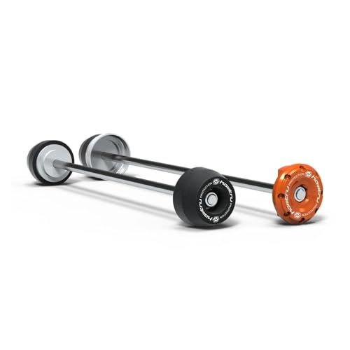 Frame Protector Crash Slider for KTM 1390 Super Duke R 2024 Motorcycle Front Rear Axle Fork Crash Sliders Wheel Protection Kit Falling Crash Protector(Orange) - color: Orange
