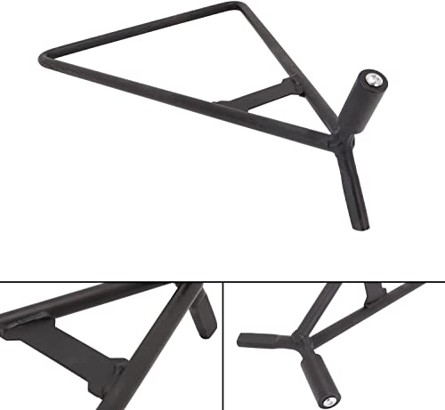 AnXin Dirt Bike Triangle Stand Motorcycle Stand Kickstand with Grip Donuts Universal for 80-500cc Dirtbike Supermoto Motocross Enduro - Black - size: triangle stand + grip donuts