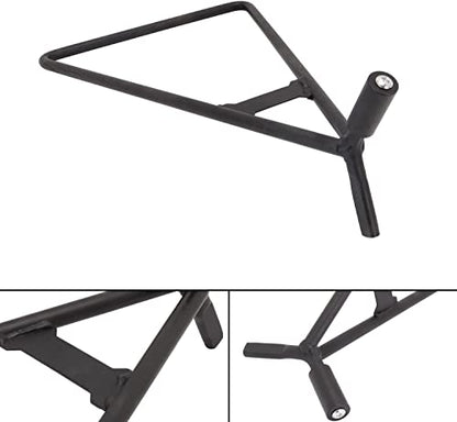 AnXin Dirt Bike Triangle Stand Motorcycle Stand Kickstand with Grip Donuts Universal for 80-500cc Dirtbike Supermoto Motocross Enduro - Black - size: triangle stand + grip donuts