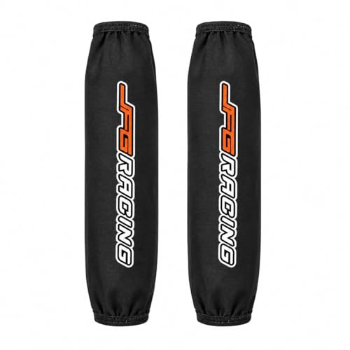 JFG RACING Motorcycle Rear Fork Cover Shock Absorber Cover Guard Protector - Universal For Dirt Pit Bike ATV CRF KLX EXC YZF - (2)- 350MM