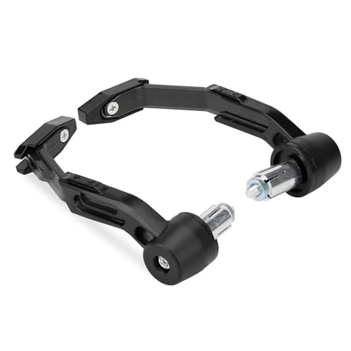 Brake Guard Adjustable Motorcycle Bar Guards 7/8 Inch 22mm Pole End Handlebar Brake Clutch Tie Rod Protector Aluminum Handguard - color: Black