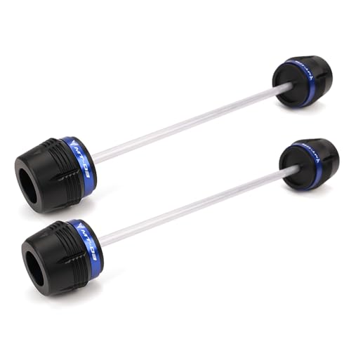 MOWOK Fit For Yamaha MT03 MT-03 MT03 2015-2024 2025 2026 Motorcycle Accessories Frame sliders Front Rear Wheel Axle Fork Slider Crash Protector Protection (Blue) - color: Blue