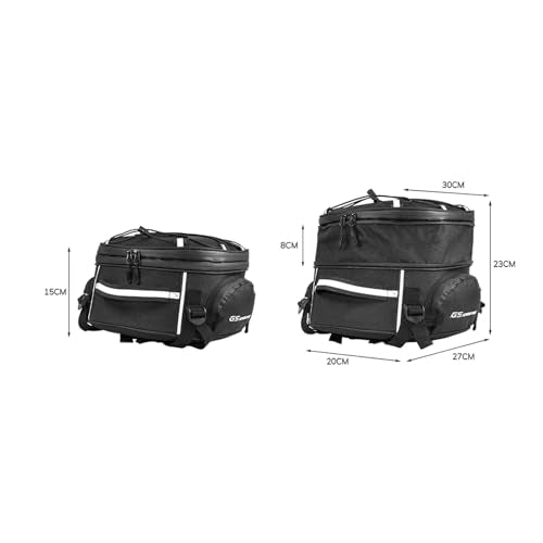 VITINO Motorcycle Saddle Bag Rear Luggage Bag Tail Mount Travel Rack Top Case Bag Fit For BMW R1200GS R1250GS ADV/LC F700GS F750GS F800GS
