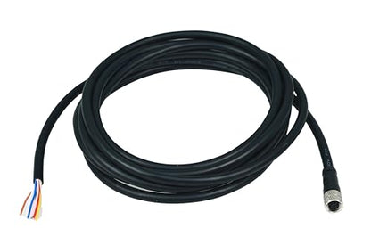 M8 8-Pin Female Connector Cable, A-Coded Straight Circular Industrial Molded Cable, IP67 Waterproof Unshielded PVC Wire, 60V 3A AC/DC, AWG24 - size: 1m, style: 8 Pin Female