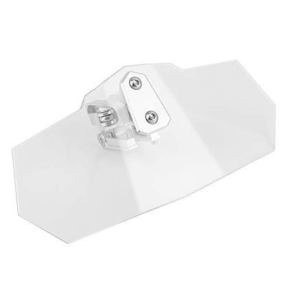Dioche Deflector Universal Motorcycle Windshield Extension Kit - Heighten ClipOn Spoiler Wind Deflector for Enhanced and Comfort