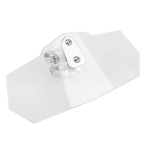 Dioche Deflector Universal Motorcycle Windshield Extension Kit - Heighten ClipOn Spoiler Wind Deflector for Enhanced and Comfort