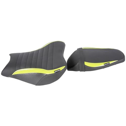 Motorcycle Driver Rider Rear Passenger Seat fit for Z900 Z 900 2017 2018 2019 2020 2021 2022 2023 2024 Pressure Relief Soft Pillion Saddle Cushion Pad, Light Green - color: Front & Rear - Light Green