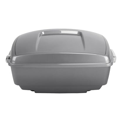TCMT King Motorcycle Trunk Fit for Harley Touring 2014-2025 CVO Road King Road Glide Street Glide Electra Glide Ultra Limited Pack Dark Platinum Pinstripe - color: Dark Platinum Pinstripe(No Speaker Holes)