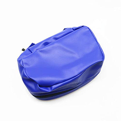 Universal Dirt Bike Off-road PU Leather Tool Bag Storage Tool For Motorcycle Honda Kawasaki Yamaha XR250 KLX250 DRZ 250 (Blue) - color: Blue