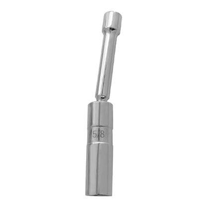 A ABIGAIL 5/8" Swivel Magnetic Spark Plug Socket 3/8 Inch Drive x 6" Total Length 6-Point 360 Degree Swivel Thin Wall Spark Plug Socket Removal Tool Cr-V Steel - size: 5/8”-6inch