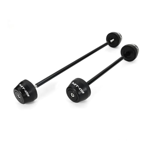 Sliders Axle for Yam&aha MT-09 MT09 FZ-09 FZ09 2014-2024 Motorcycle Front and Rear Fork Sliders Crash Protector Rear Front Axle Sliders - color: Black