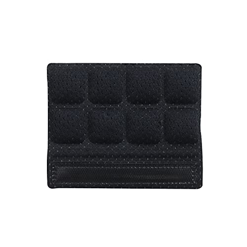 6PCS Chin Pads Foam Pad Set Strap Padding Replacements Universal Cushion Mats for Cycling Bike Bicycle Motorcycle Road Racing Riding Helmet - color: Black 6PCS