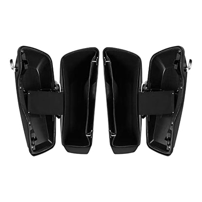 HR3 15-16 Black Denim Hard Saddlebags Compatible with 2015-2016 Road Glide Special FLTRXS Street Glide Special FLHXS (Replace for OEM) Fit for 2014-2023 Harley Touring Models - color: Black Denim Special